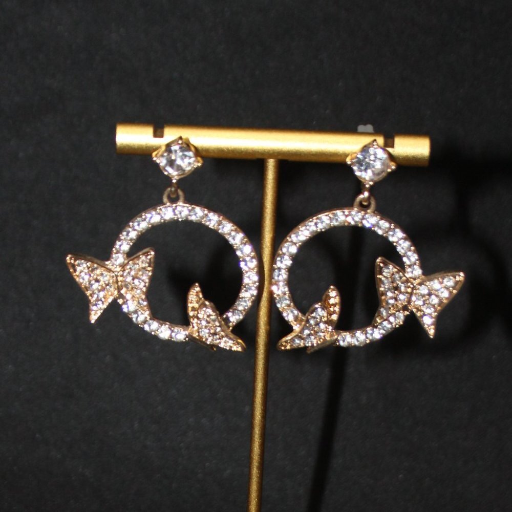 NWT Butterfly Loop Earrings - Picture 4 of 9